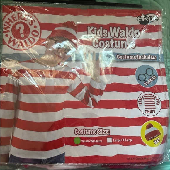WALDO Halloween COSTUME size small / medium - Picture 3 of 3